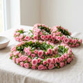 Fresh Button Rose Garlands (Cost per ft)